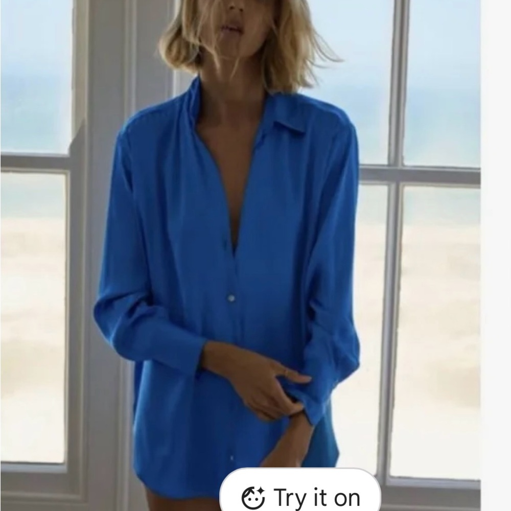 Zara Blue Button Down Shirt